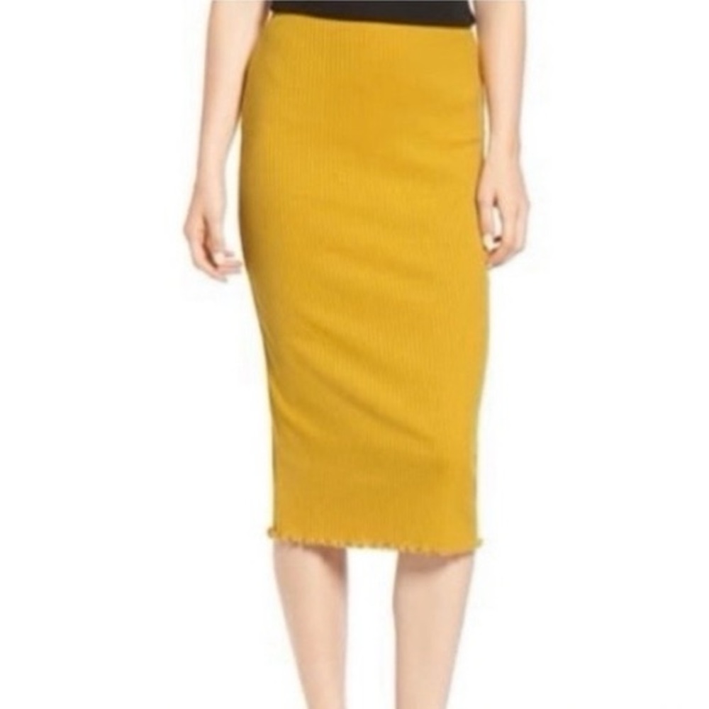 GOOD LUCK GEM 💛 Ribbed Lettuce Edge Skirt - Picture 14 of 14